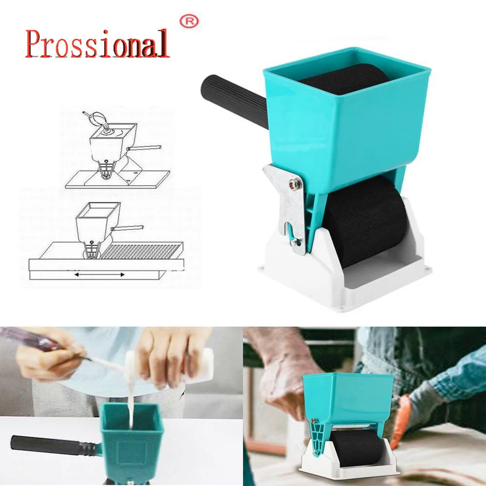 

Portable Handheld Glue Applicator Roller Manual Gluer for Woodworking Paiting Tool Paint Buckets 180mL/320mL