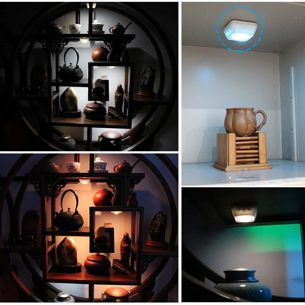 4,5 V 1W RGB Farbwechsel LED Puck Lichter