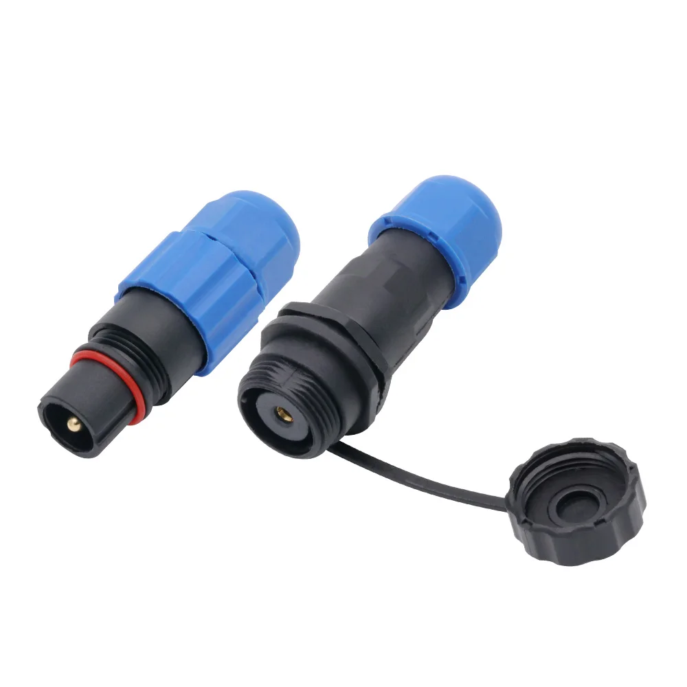 10sets/lot Waterproof SD13 Docking Aviation Plug Socket Male + Female 1/2/3/4/5/6/7 Pins IP68 SP13 13mm Aviation Connector