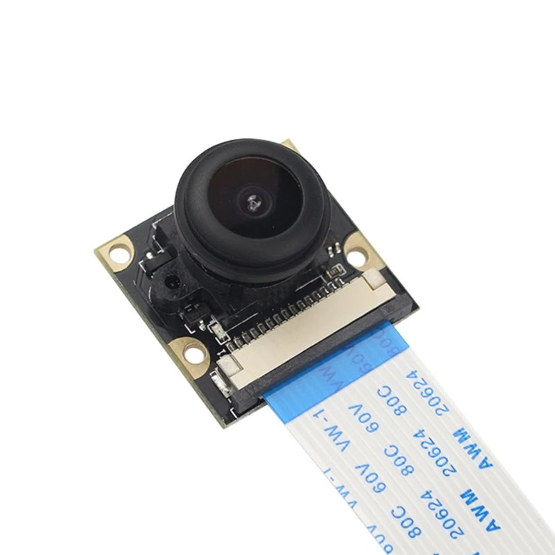 5MP 130 Graden Fisheye Lens 1080P Groothoek Night Focal Passen Camera Voor Raspberry Pi 4/Pi 4B/3B +/3B H052