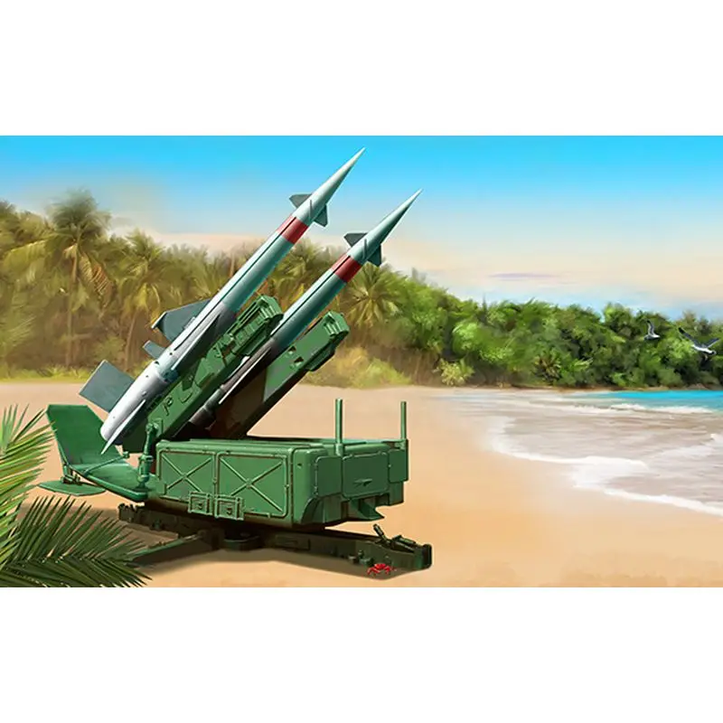 Trumpeter 02353 1/35 Soviet 5P71 Launcher with 5V27 Missile Pechora (SA-3B Goa) Rounds Loaded - Scale Model Kit