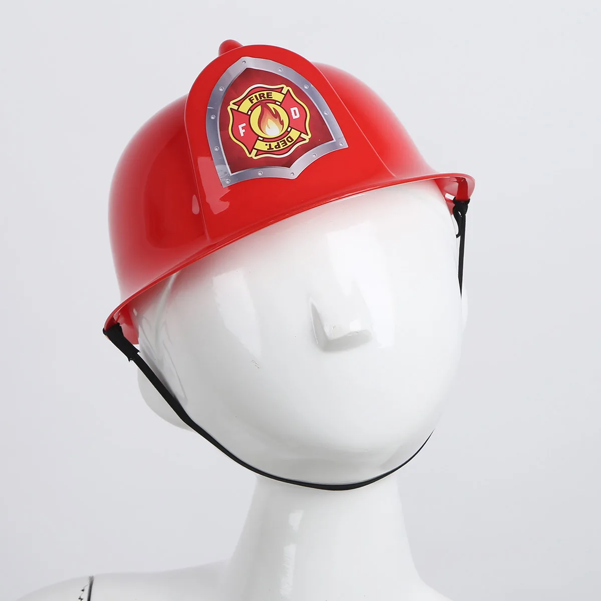 Kid Children Pretend Party Hat Plastic Construction Safety Helmet Cosplay Fireman Police Engineer Cap Dress Up Hat for Halloween