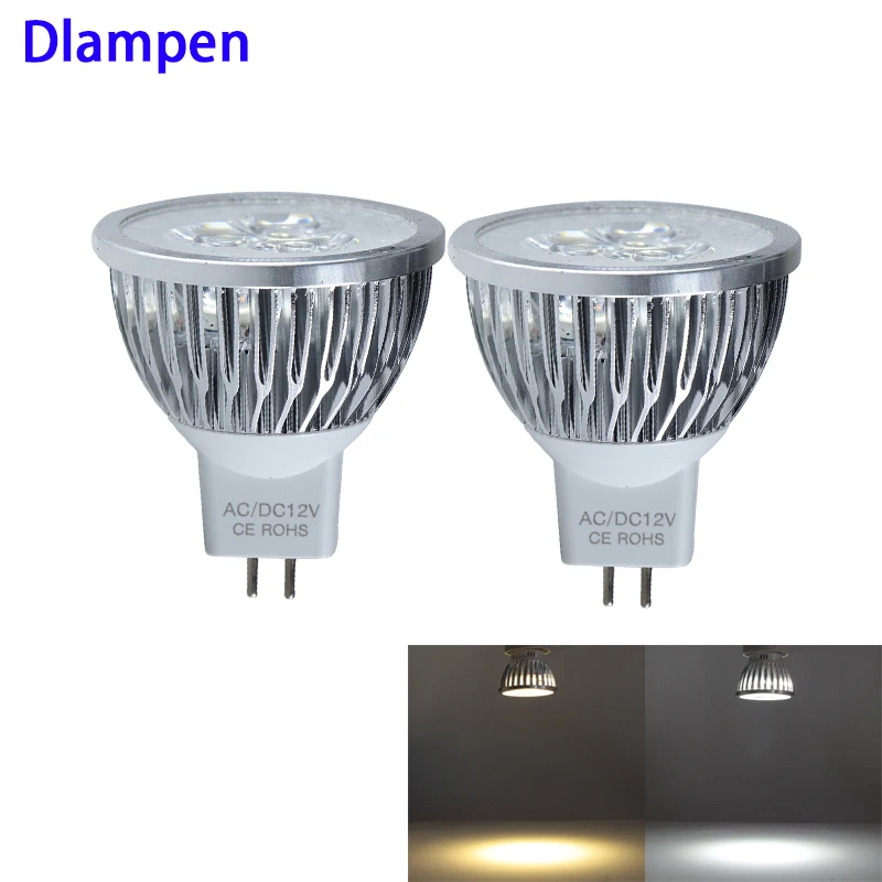 

led mr16 spotlight 3W 12v 24v bulb light Aluminum shell high quality 60 degree energy saving lamp ceiling down-light 12 24 volt