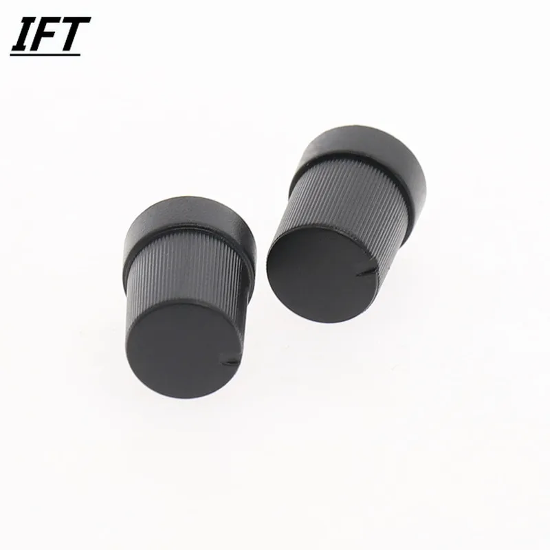 50 Pcs 6mm Knob Cap Round Hole Dia for Rotary Potentiometer 10mm x 14mm