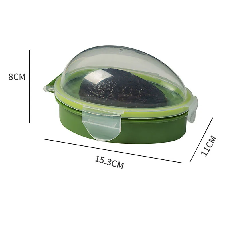 Kitchen Food Storage Box Avocado Space Saving Container Vegetable Organizer Reusable Plastic Fruit Containers Vegetable Crisper