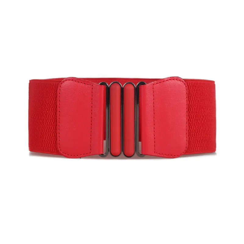 Women Elastic Wide Belt Lady Solid Stretch New Fashion Brand Waist Belts Dress Adornment For Women Waistband Bigsweety