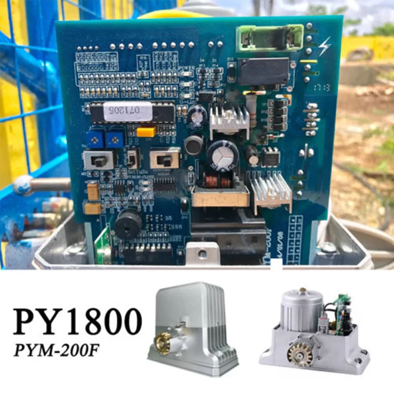 Placa base pcb para motor de puerta corredera, placa de circuito de 1800kg, PYM-200F de control de puerta PYM-200E