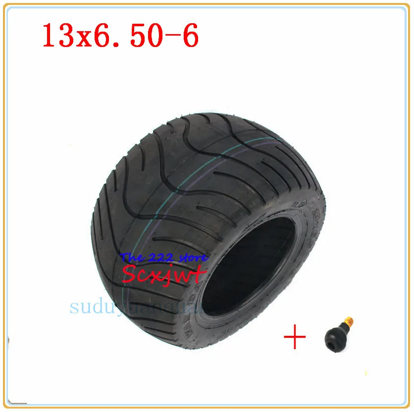 Good quality 13 inch Vacuum Tyres 13x6.50-6 Tubeless Tires for ATV QUAD Buggy Mower Go-kart  13*6.50-6