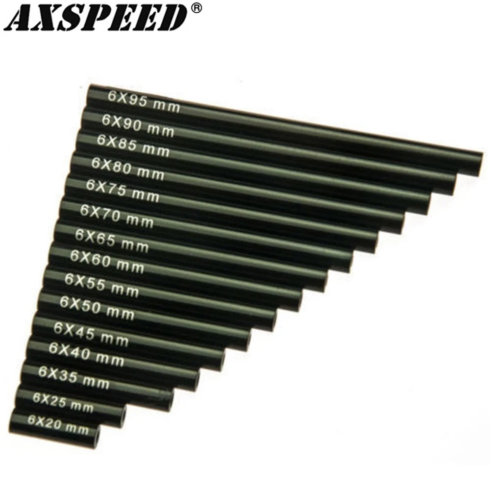 AXSPEED 1PCS Metal Link Rod Linkages 20-105mm for 1/10 RC Crawler Axial SCX10 CC01 AX10 F350 D90 CX10 Upgrade Parts