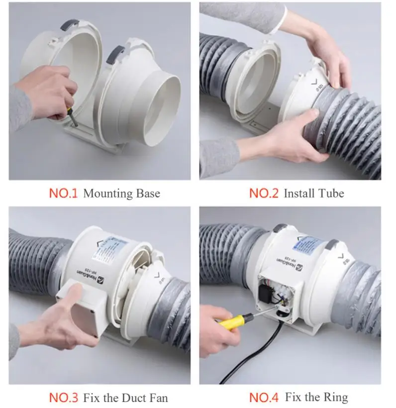 مروحة عادم مثبتة على الحائط ، 220 فولت ، 3 ، 4 ، 6 ، 8 بوصة ، للمطبخ والحمام والمنزل ، أنبوب تهوية ، تنظيف الهواء