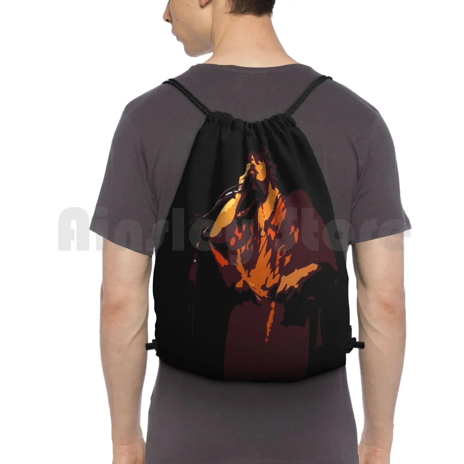 Jon Anderson-The Master Of Light Backpack Drawstring Bags Gym Bag Waterproof Jon Anderson Yes Music Olias Heart Of The