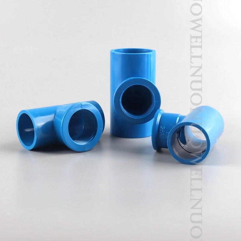 

10pcs PVC TEE Connector Female Thread PVC 3 Way Adapters Water Pipe Joint Aquarium Parts Garden Irrigation Tube Fittings