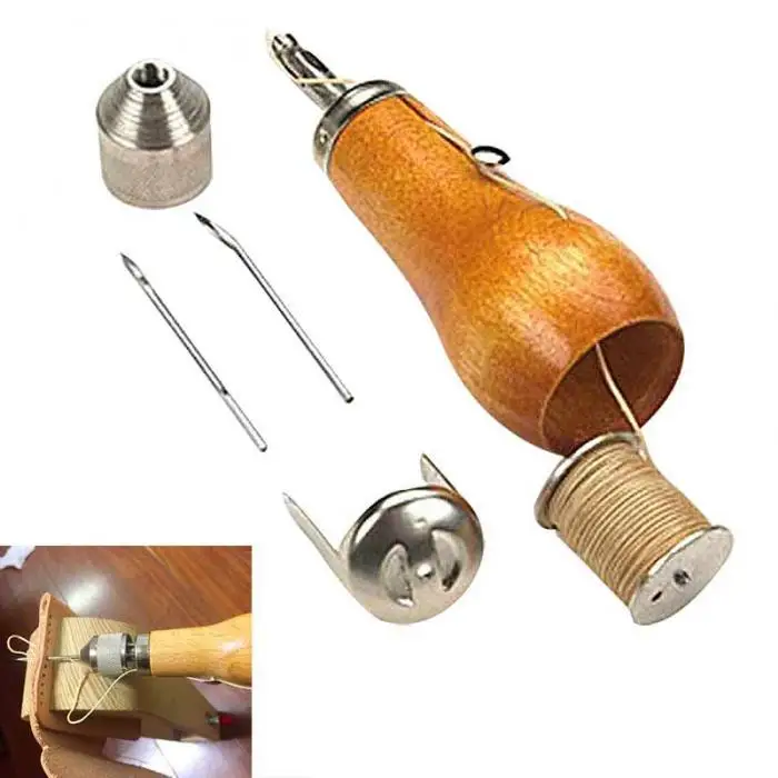 Professional Speedy Stitcher Sewing Awl Tool Kit for Leather Sail & Canvas Heavy Repair