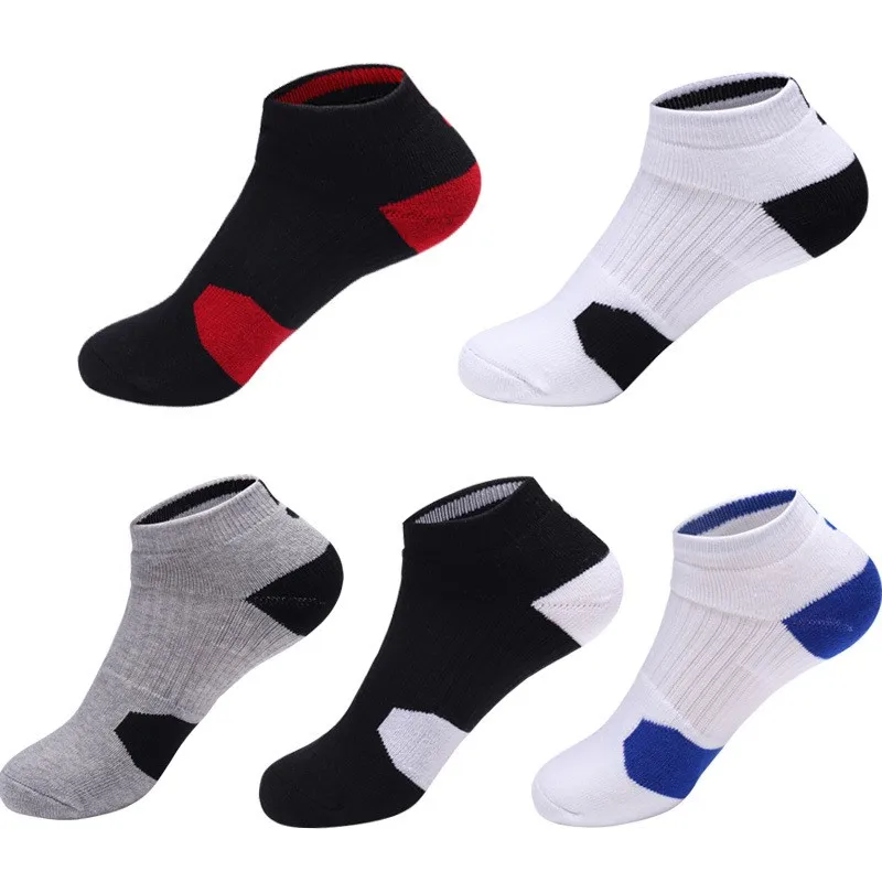 Men\'s Sport Ankle Socks Breathable Cotton Cycling Basketball Football Soccer Running Trekking Travel Short Crew Socks Men Sox