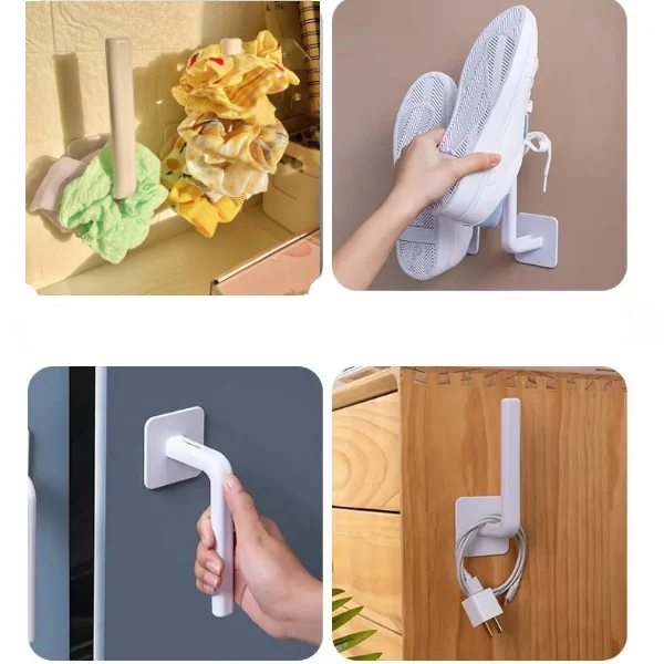 Wall-Mounted Multifunctional punch-free storage bathroom Shelf organizer Hair Scrunchies  Elastics Bands Hair Ropes organizer