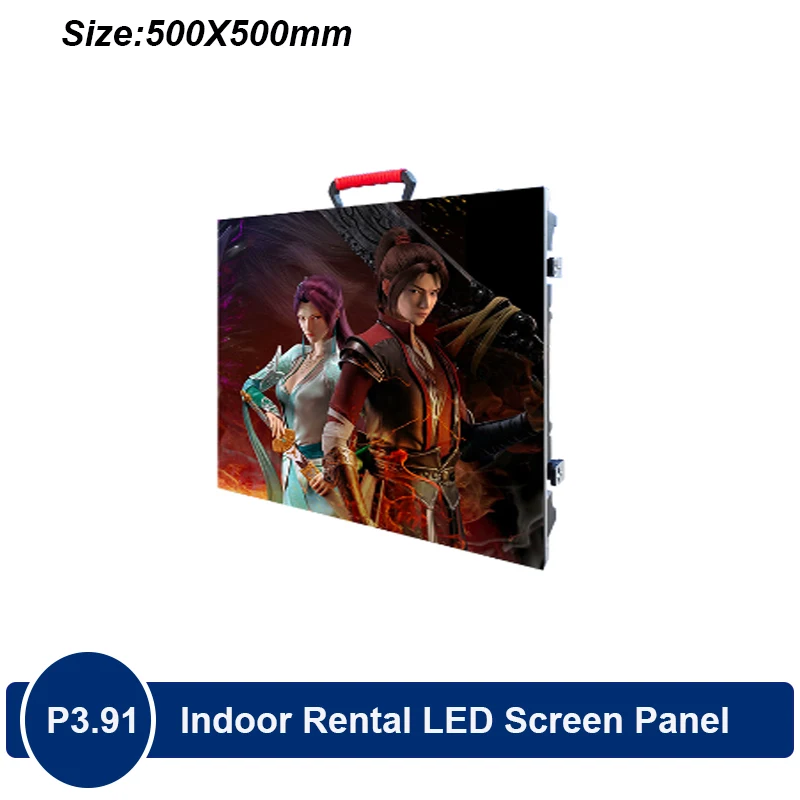 

4 Pcs/lot P3.91 Indoor 1/16Scan Full color LED display, Indoor Die-Cast Rental LED Screen Panel 500 * 500 mm,LED Video Wall