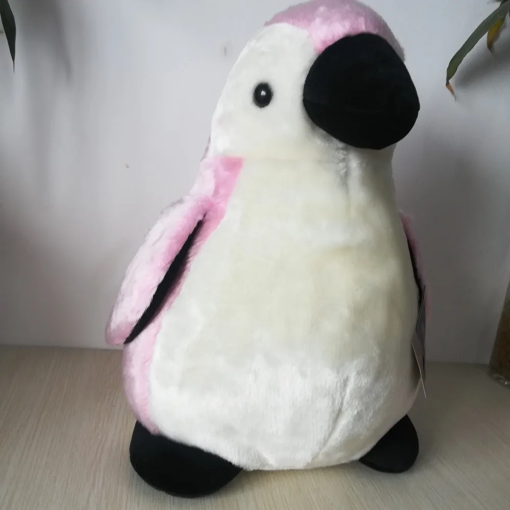 

About 35cm lovely pink penguin plush toy cartoon penguin soft doll throw pillow birthday gift w0886