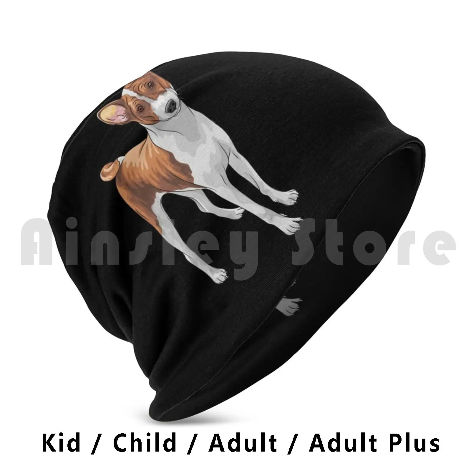 Cute Dogs Hunter Hunting Dog Beanies Pullover Cap Comfortable Dog Hunting Basenji Cute Sighthound Hound Breed Pet