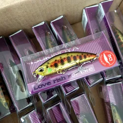 TSURINOYA dw63 14PCS Sinking Minnow Fishing lure 5g/50mm Artificial Bait for Trout Bass Fishing Wobbler Hard Lure Crankbaits