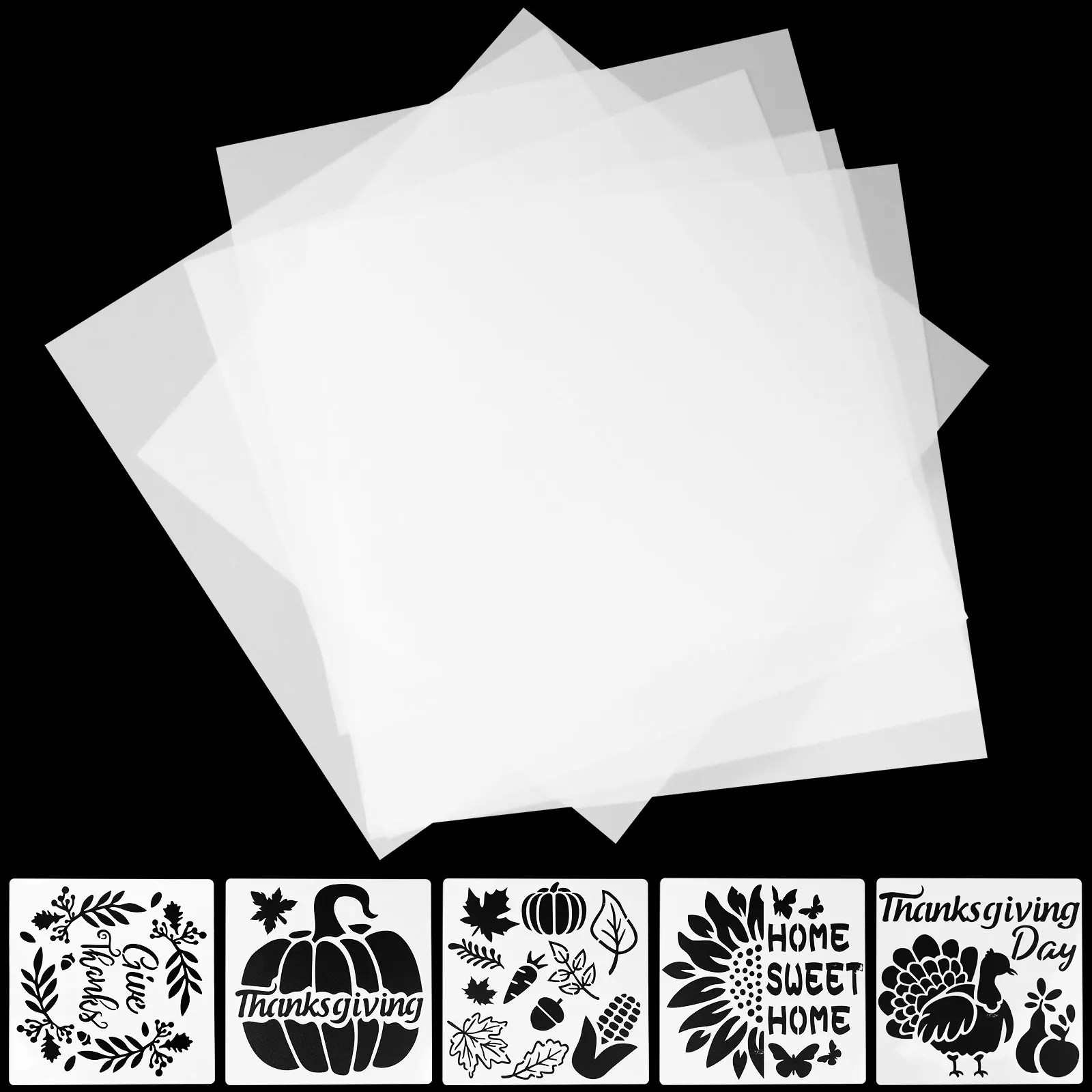 

16pcs 10mil Blank Mylar Stencil Sheets 12X12 Inch Milky PET Blank Stencils