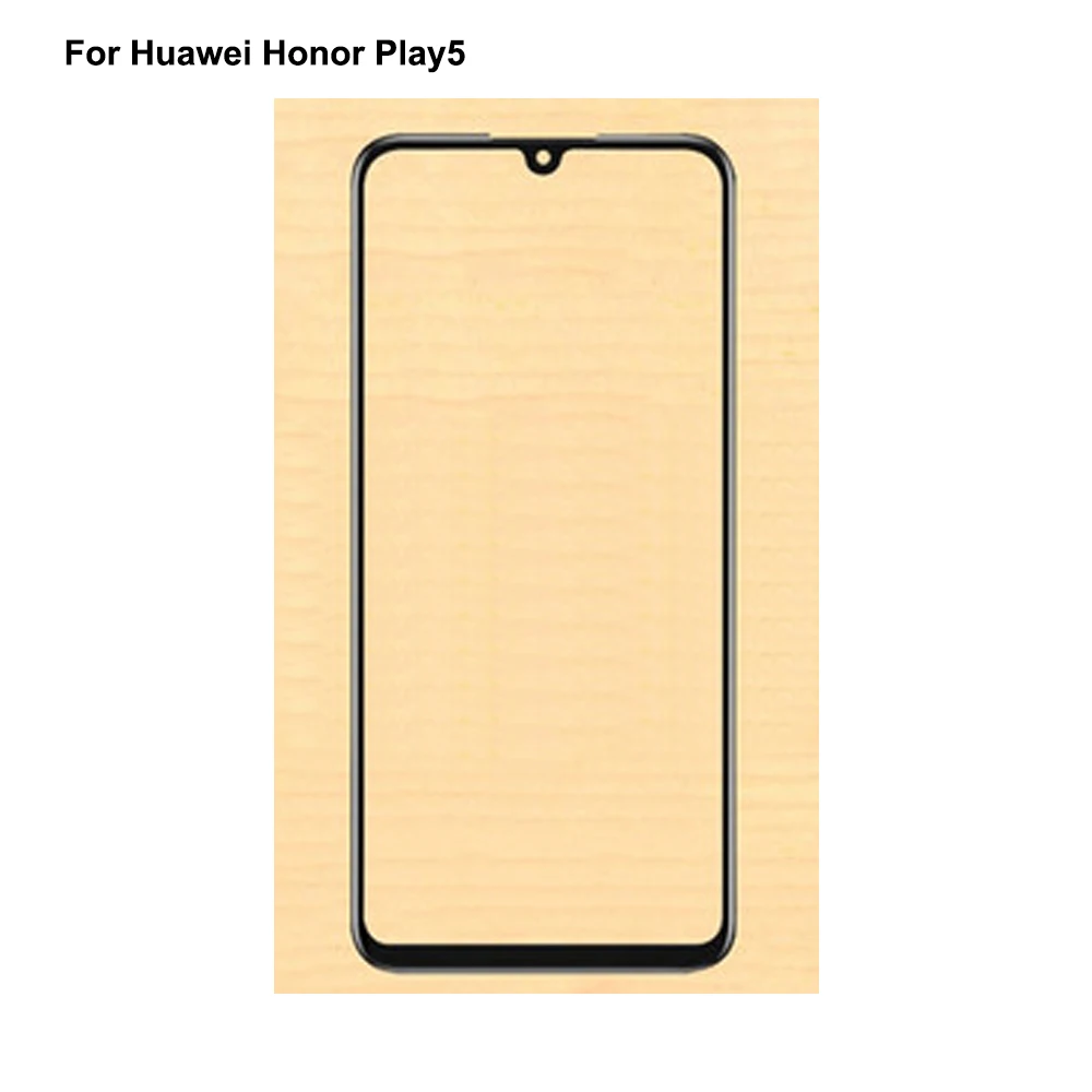 

2PCS For Huawei Honor Play5 Front LCD Glass Lens touchscreen For Honor Play 5Touch screen Panel Outer Screen Glass without flex