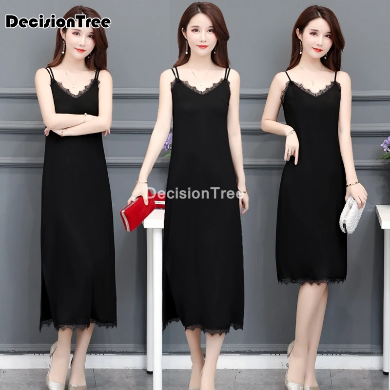 

2024 womens slip dress full petticoat woman dress slip basic skirt underdress vestidos loose full slips petticoat underdress