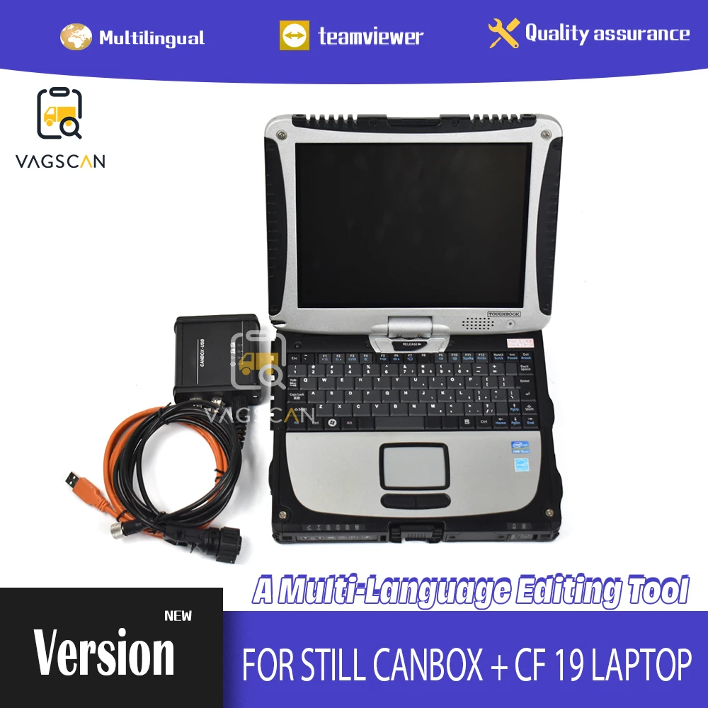 

For Stil Incado Box Diagnostic Kit JUDIT 4 Jungheinrich Linde canbox for Still forklift Diagnose tool canbox STILL CF19 laptop