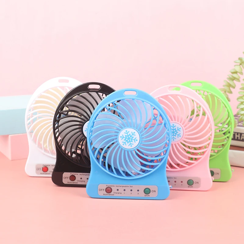 Ventilatore di raffreddamento portatile ricaricabile a LED ventilatore di raffreddamento ad aria Mini scrivania USB 18650 ventilatore condizionatore d'aria domestico wiatrak elektryczny