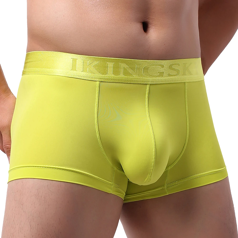 Men\'s Sporty Boxer Underwear Pouch Low Rise Shorts Sexy Bulge Under Panties