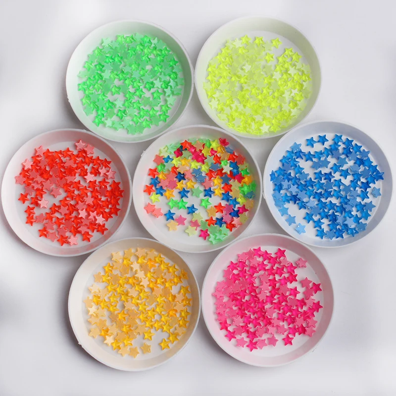 New sale 3D star flat florescent Nail art Rhinestone Crystals 30/100Pcs for DIY Nail art decoration