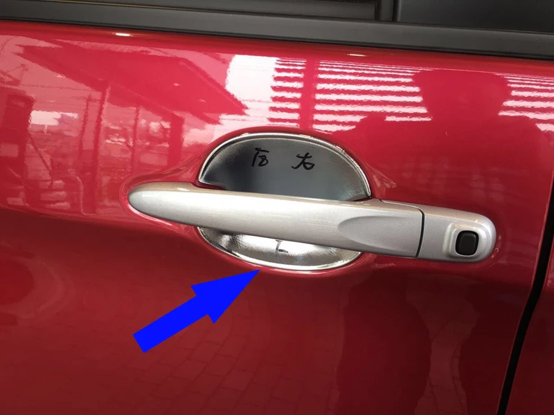 For Toyota ROOMY 2016-2020 Decorate Accessories ABS Chrome Door Handle Bowl Cover Cup Cavity Trim Insert Catch Molding Garnish