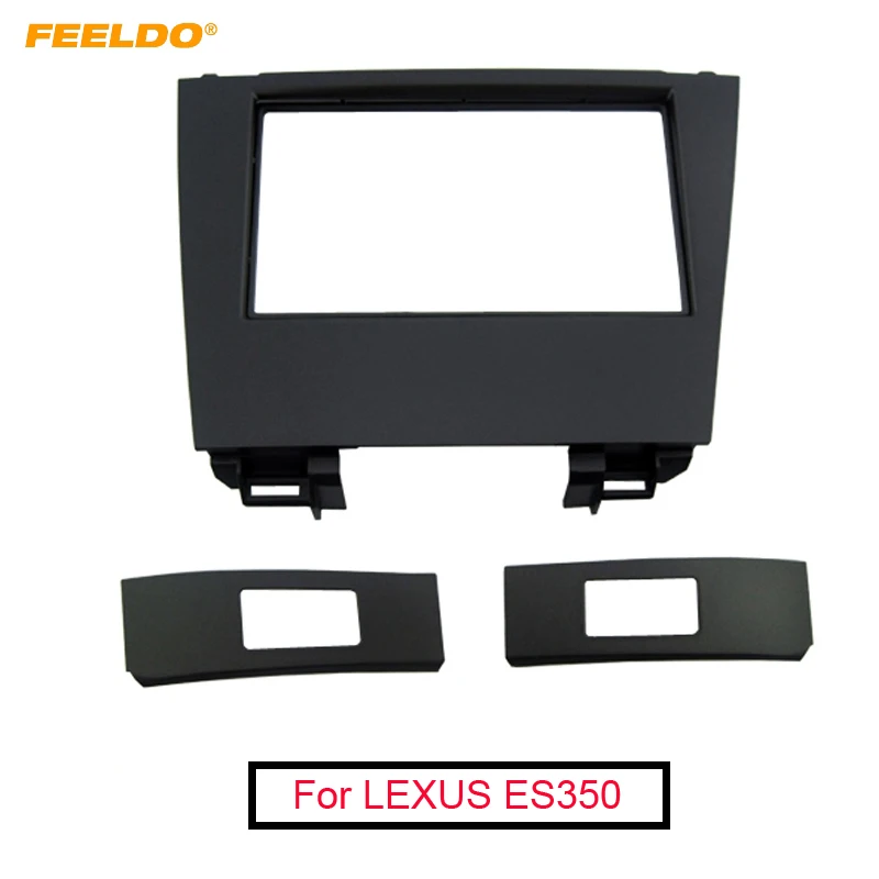 

FEELDO Car 2Din Stereo Fascia Frame Plate Adapter For Lexus ES350 2006-2012 CD/DVD Dash Panel Installation Frame Trim Kit