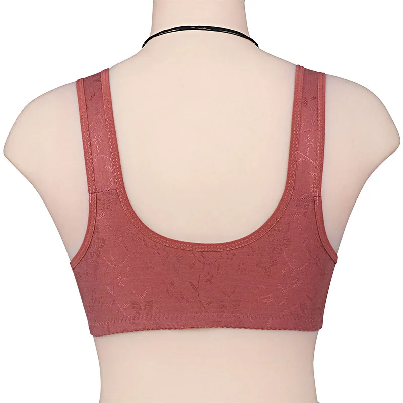 Comfortable Wire Free Bras Women Front Closure Bra With Removable Padded Soft Camisole Women Underwear 105/46 BC Cup