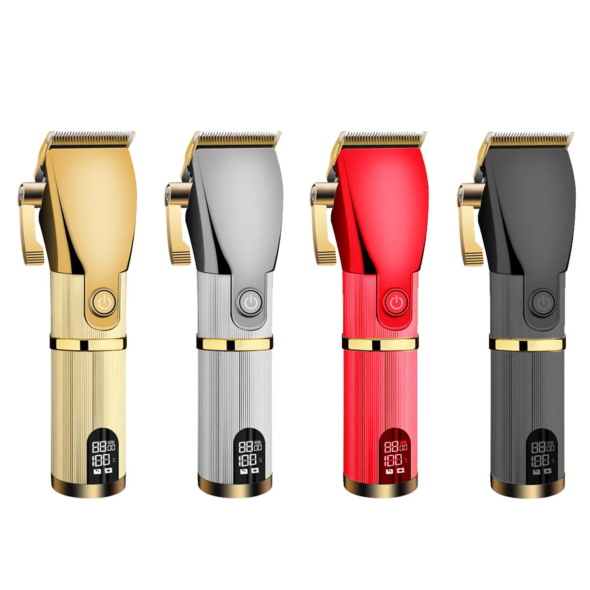 Elektryczna maszynka do włosów profesjonalny bezprzewodowy wyświetlacz cyfrowy chleb trymer do włosów dla mężczyzn fryzjerzy ścinanie włosów maszyna