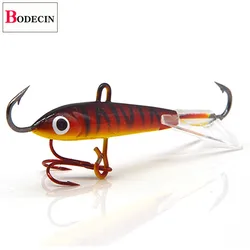 Ice Fishing Lure Hook Tackle Trout Jigging Balancer Hard Metal With Fake/Jig Bait Boxe Winter Wobblers Lead Head 1pcs 83mm/18g