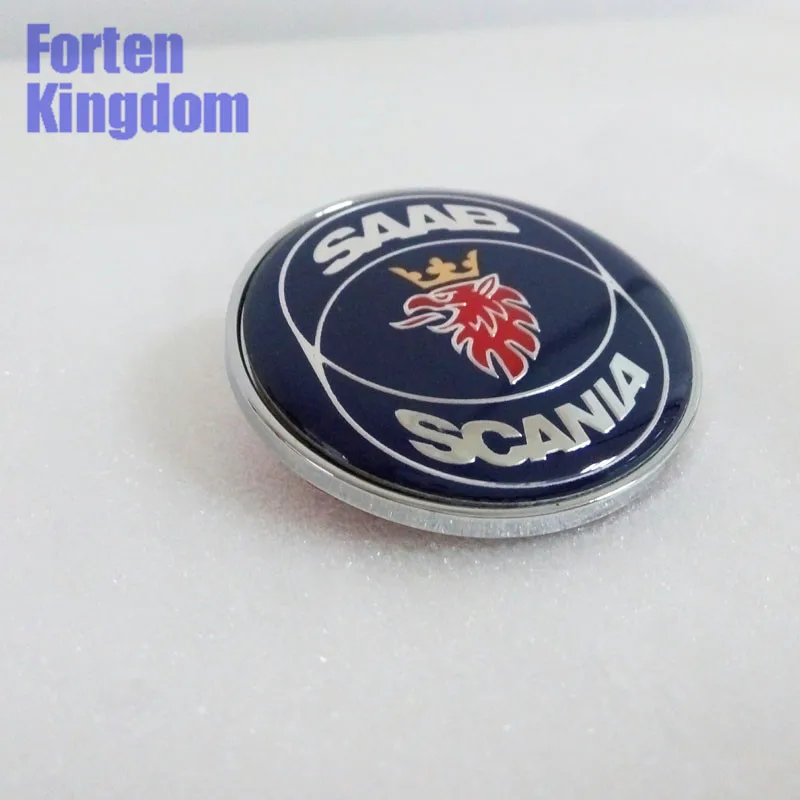 Forten Kingdom 1PC For SAAB Car 50mm ABS Plate Front Bonnet Hood Emblem Badge 4522884