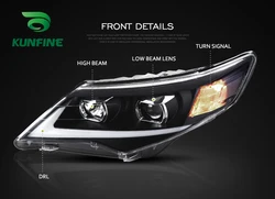 2PCS Car Styling Car Headlight Assembly For Toyota Camry 2012 2013 2014 LED Head Lamp Car Tuning Light Parts Plug And Play