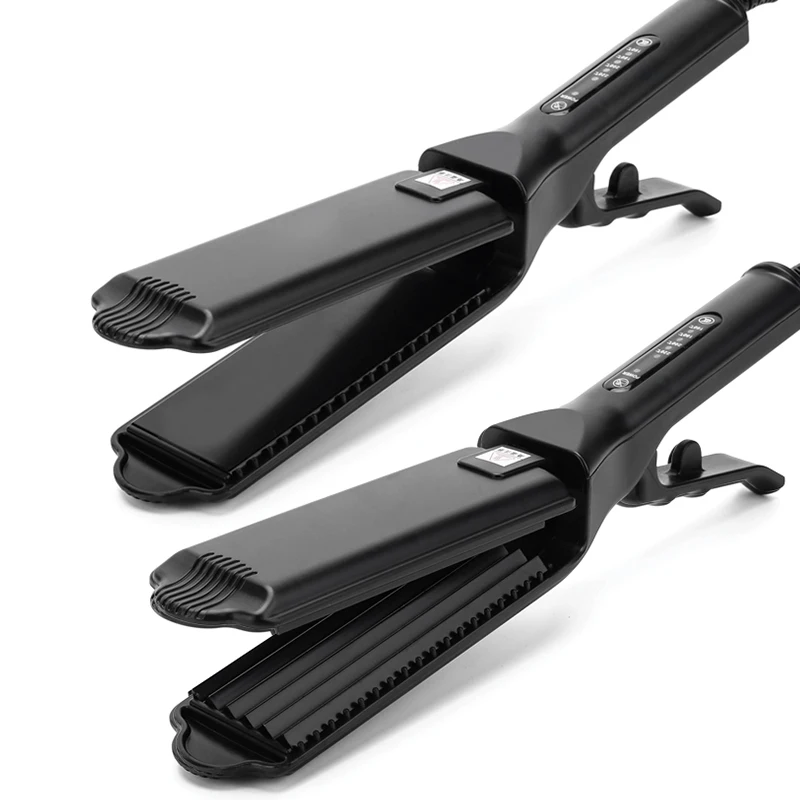 

Professional Hair Straightener Iron Ceramic Flat Iron Corrugation Fluffy Hair Straightener Small Waves Hair Crimper 110-220V