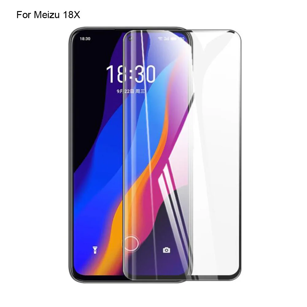 2PCS For Meizu 18X Glass Tempered Full Cover Tempered Glass Film Screen Protector Film For Meizu 18 X M172Q Protection