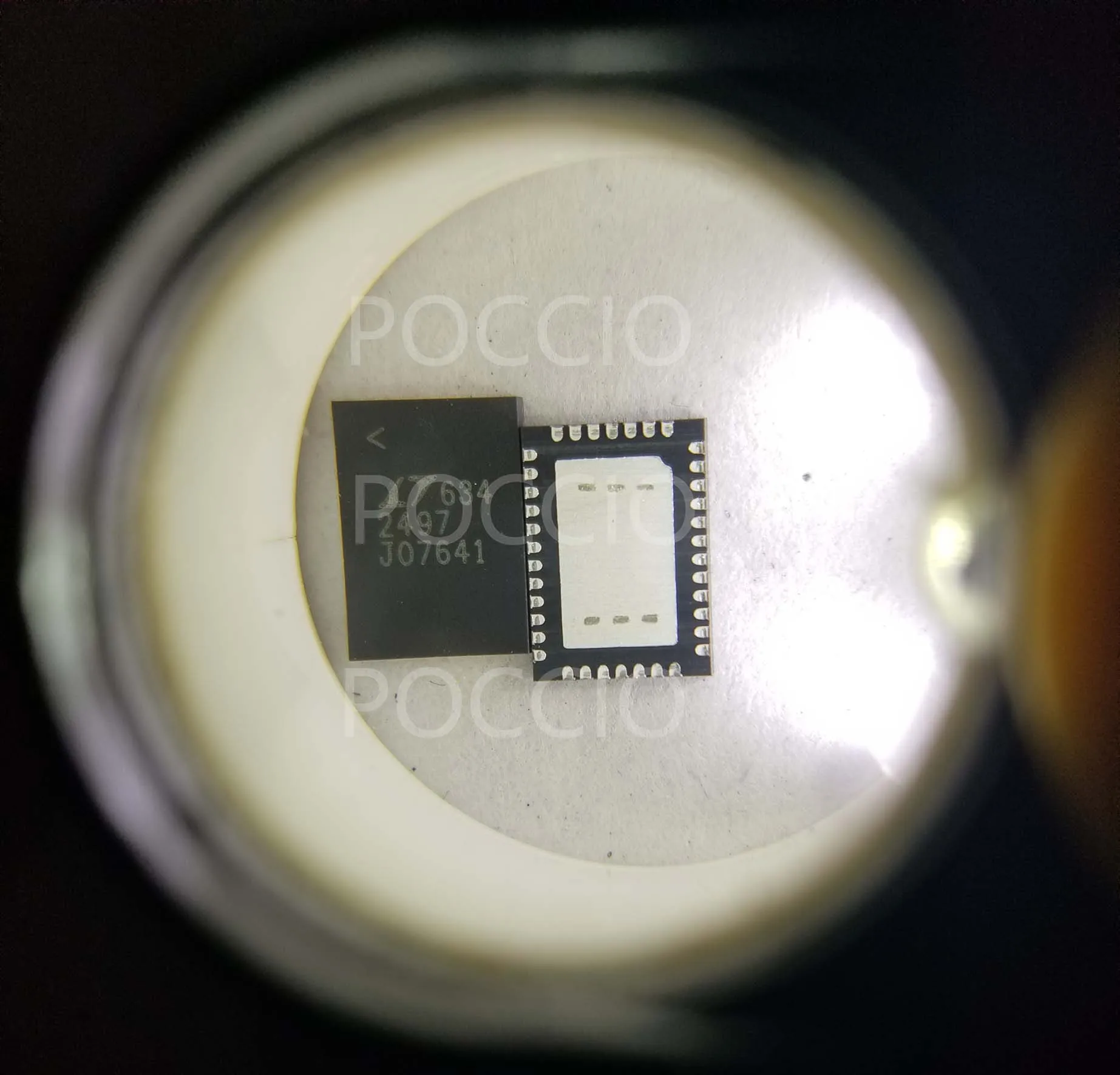 LTC2497CUHF LTC2497IUHF LTC2497 - 16 bits 8/16 canais Delta Sigma ADC com cancelamento de corrente de entrada de unidade fácil e I2C