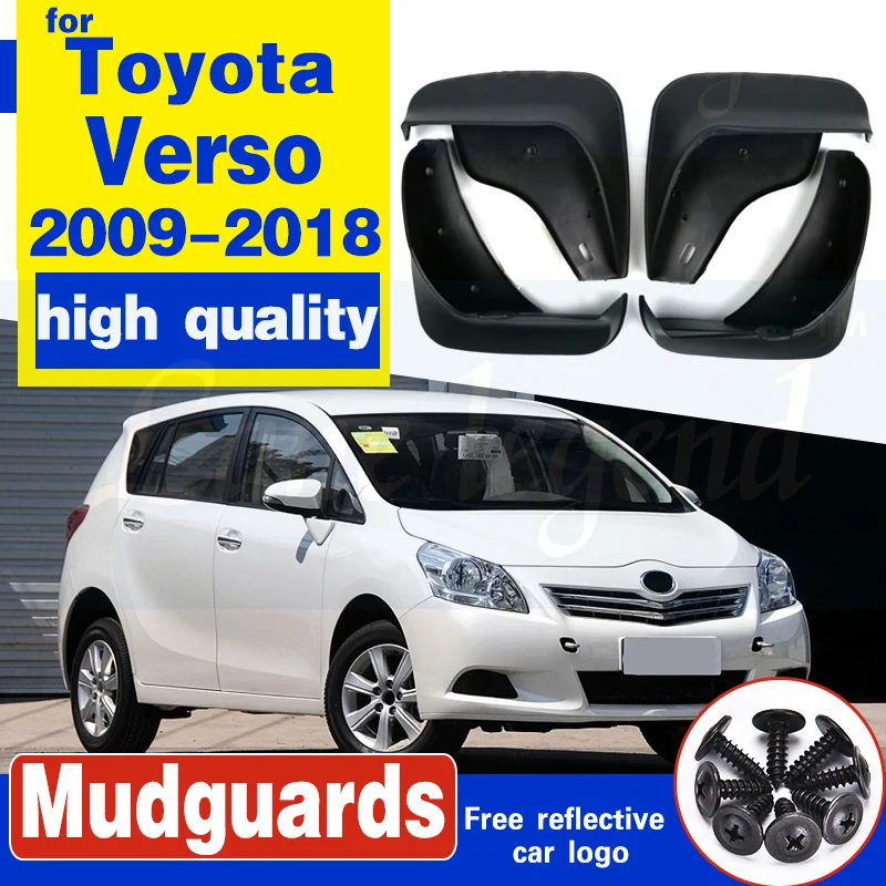 Set Car Mud Flaps For Toyota Verso 2009-2018 Mudflaps Splash Guards Mud Flap Mudguards Fender 2010 2011 2012 2013 2014 2015