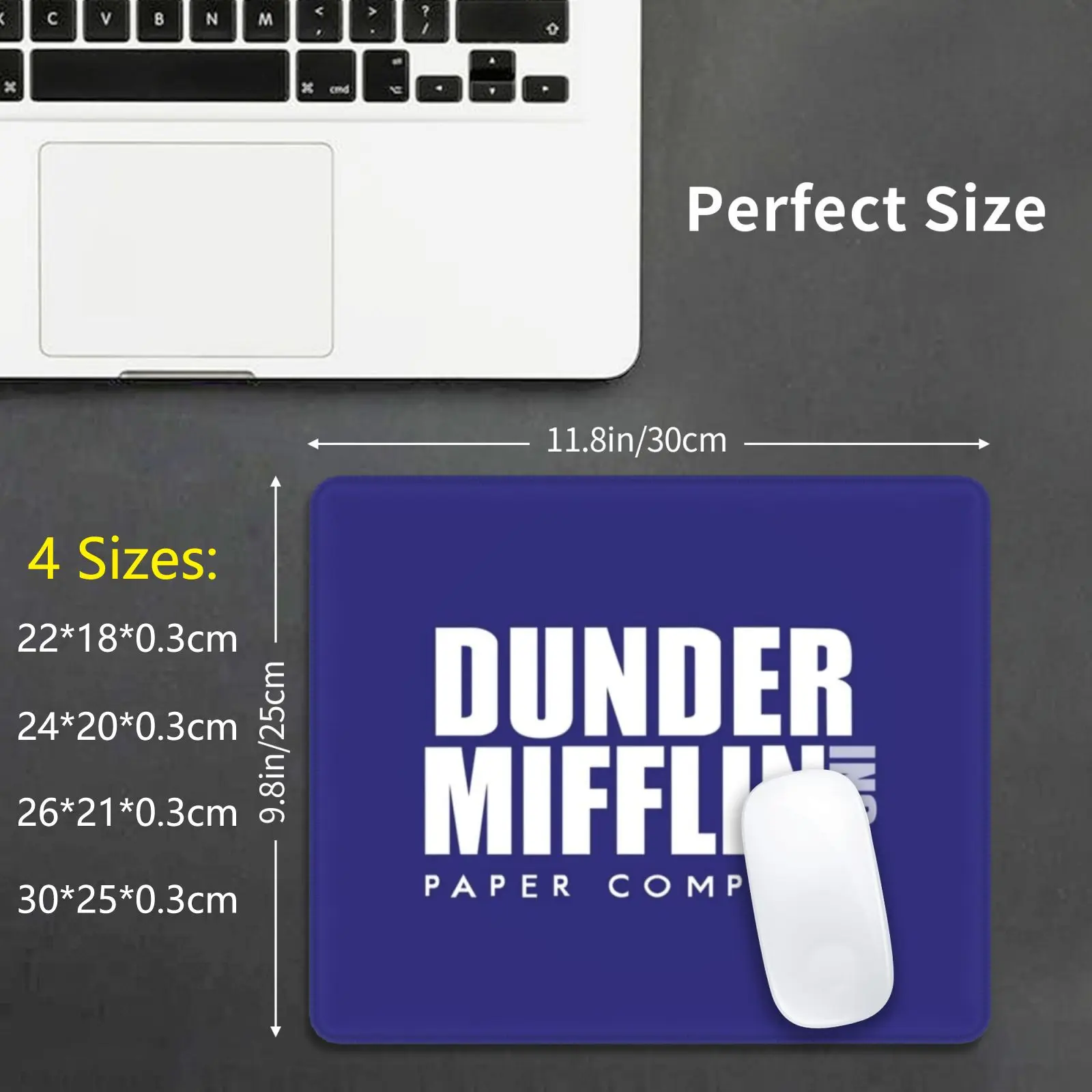 Dunder Mifflin Papier Unternehmen Maus Pad DIY Druck Die Büro Jim Halpert Dwight Schrute Dunder Mifflin