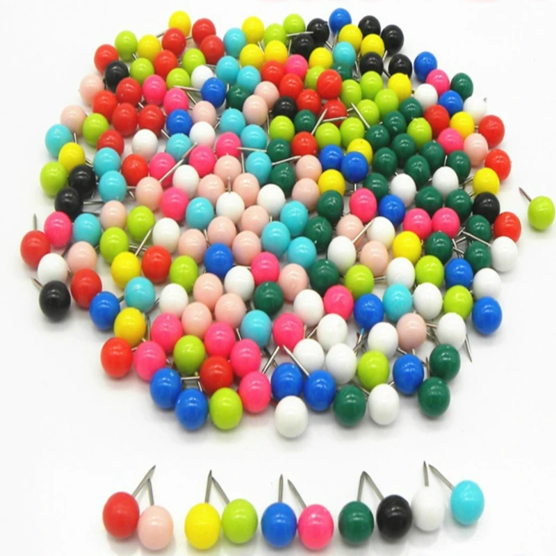 

9.5x20mm head Small Map Push Pins Map thumb Tacks,standard pin Plastic Head with Steel Point