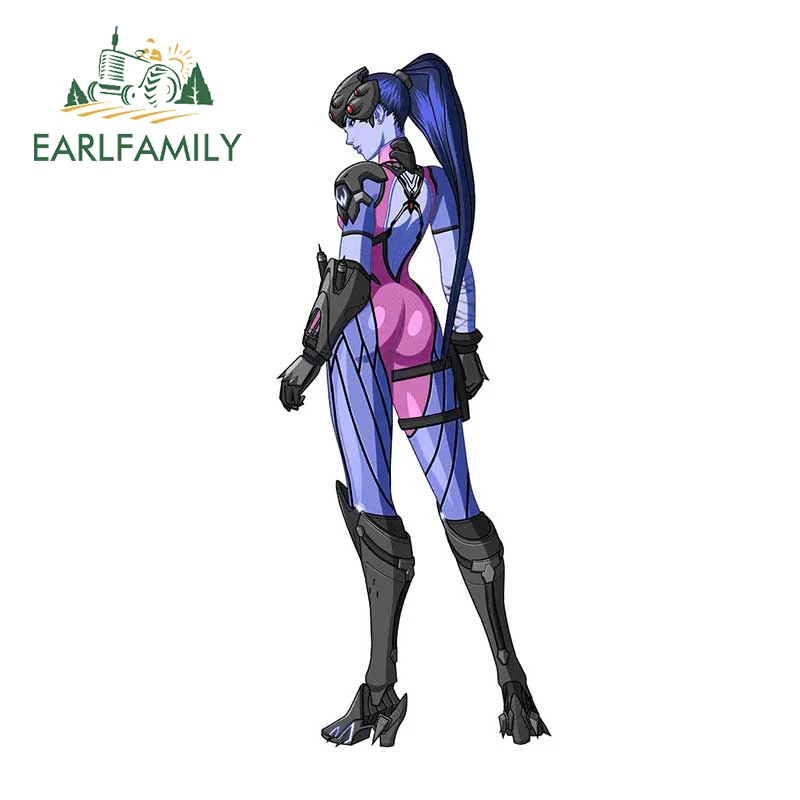 EARLFAMILY 13cm x 5.1cm for Overwatch Widowmaker RV Car Accessoires Stickers Anime Campervan Decal Windows Laptop Decals