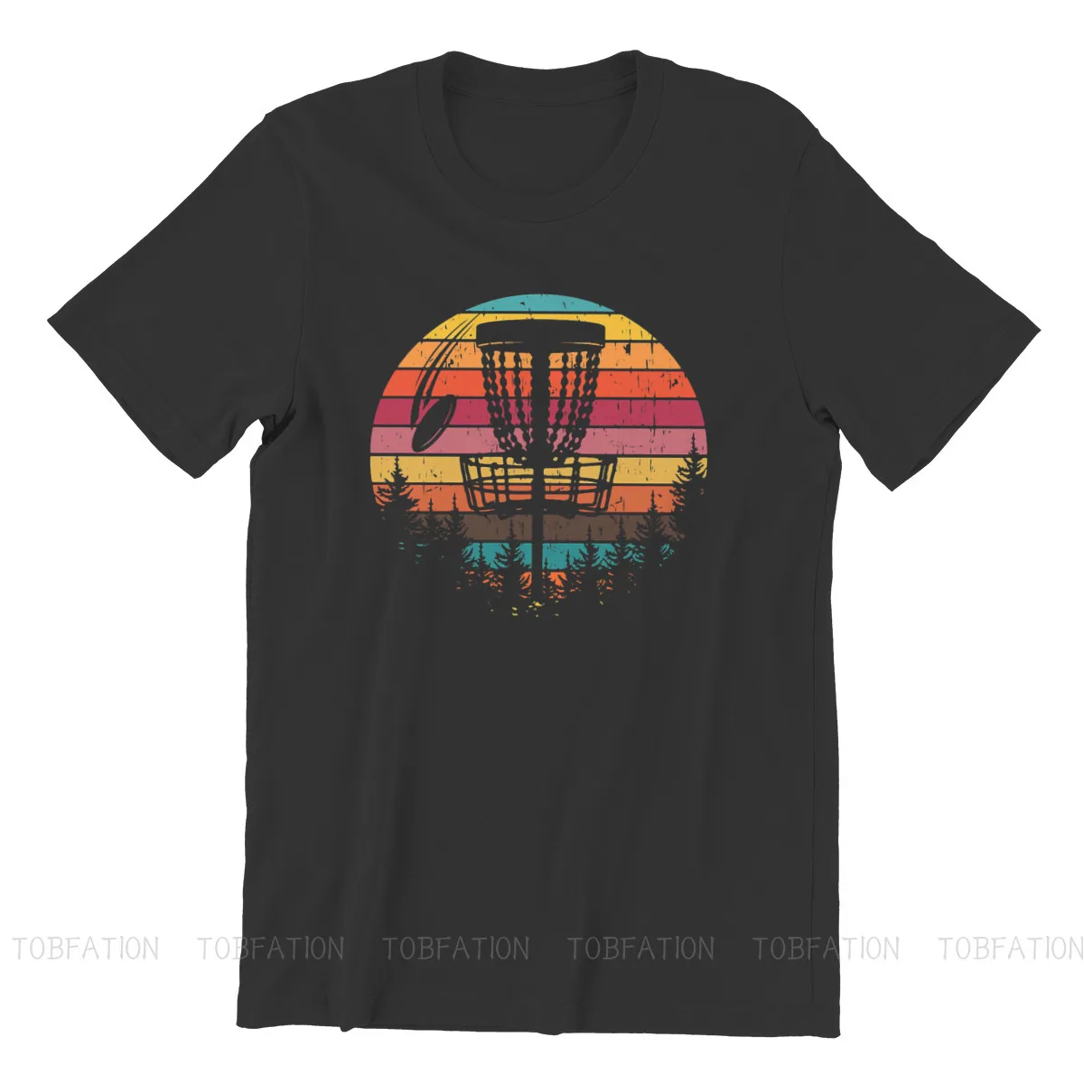 Vintage Graphic TShirt Disc Golf Baskets Throw Sport Creative Tops Leisure T Shirt Male Tee Unique Gift Clothes