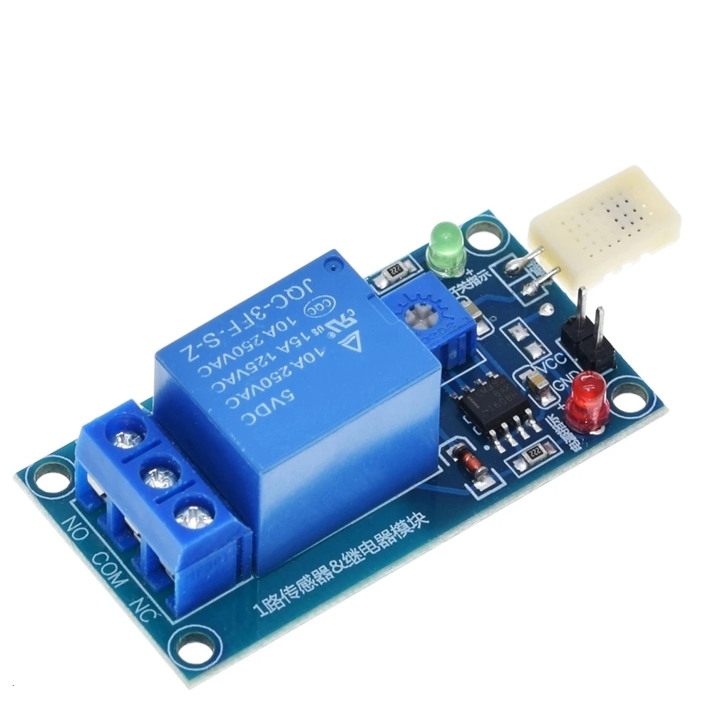 TZT 1/3PCS HR202 DC 5V 1-Kanal 1CH Feuchtigkeitsschalter-Relaismodul Steuerplatine Feuchtigkeitssensormodul für Arduino – Detail 5