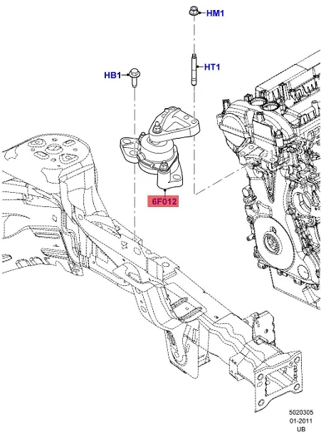 Car High quality engine support mount transmission mount support for Ford Explorer 2.3T BB5Z6038F American 2015-2019