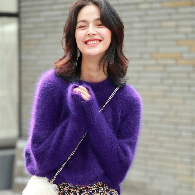 Purple cashmere sweaters store