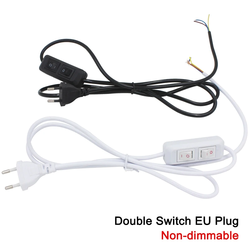 LED Dimmer Switch Cable Button Switch Modulator Lamp Line EU/US Plug Line Cable Wire For DIY LED Floor Lamp/Reading Light