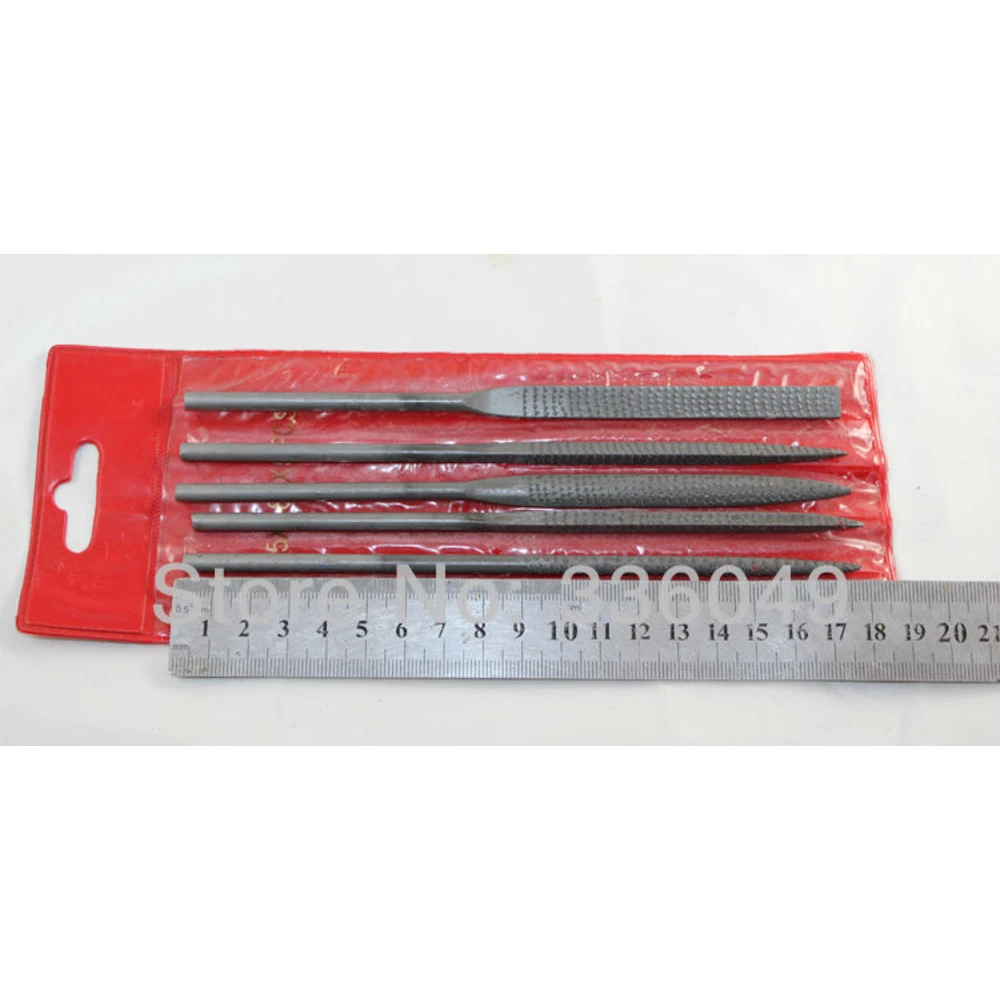 5Pcs 180mm Needle Files Set for Jewelry Stone Polishing Wood Carving Craft Hand Carving Tools